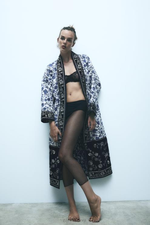 moterys Zara nėrinių antblauzdžiai juodas apranga 4N488497