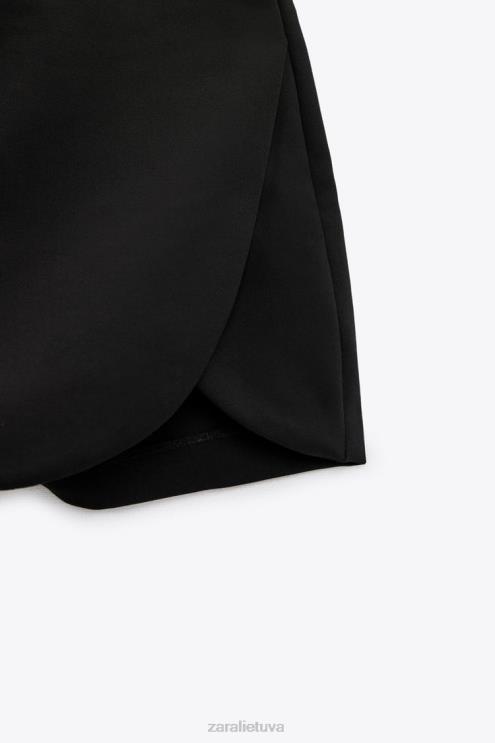 moterys Zara skort juodas apranga 4N488544