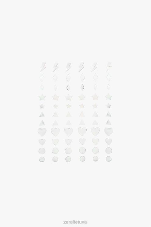 moterys Zara brangakmenių lipdukai originalus priedai 4N488809