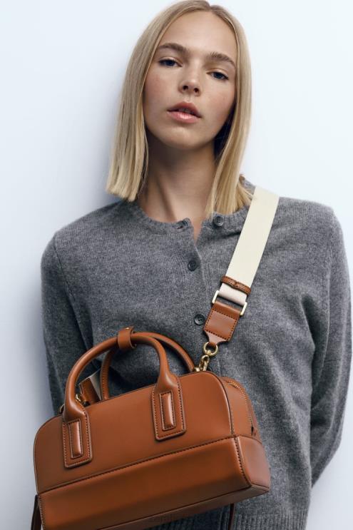 moterys Zara boulingo krepšys originalus priedai 4N488745