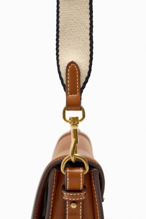 moterys Zara siuvinėtas kryžminio kūno krepšys originalus priedai 4N488752