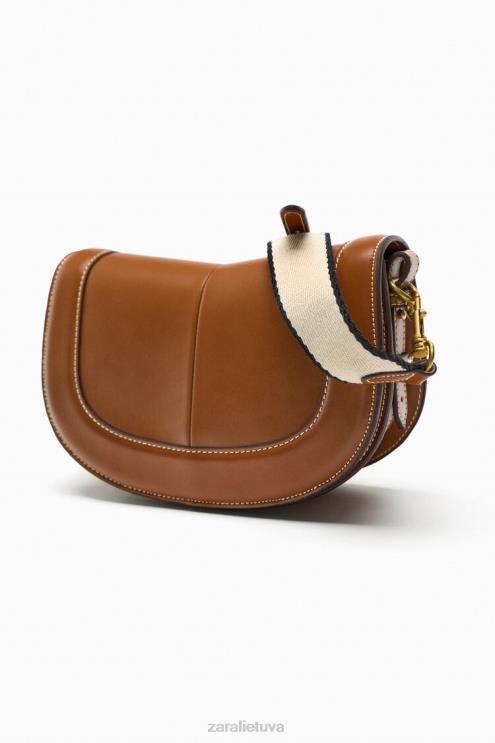 moterys Zara siuvinėtas kryžminio kūno krepšys originalus priedai 4N488752