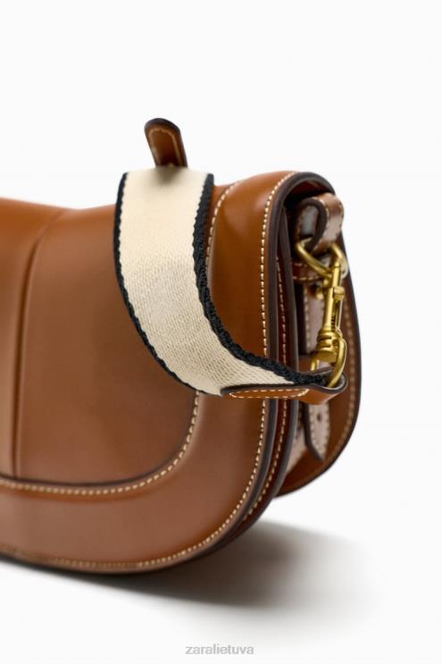 moterys Zara siuvinėtas kryžminio kūno krepšys originalus priedai 4N488752