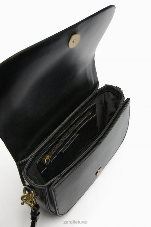 moterys Zara skersinis krepšys juodas priedai 4N488751