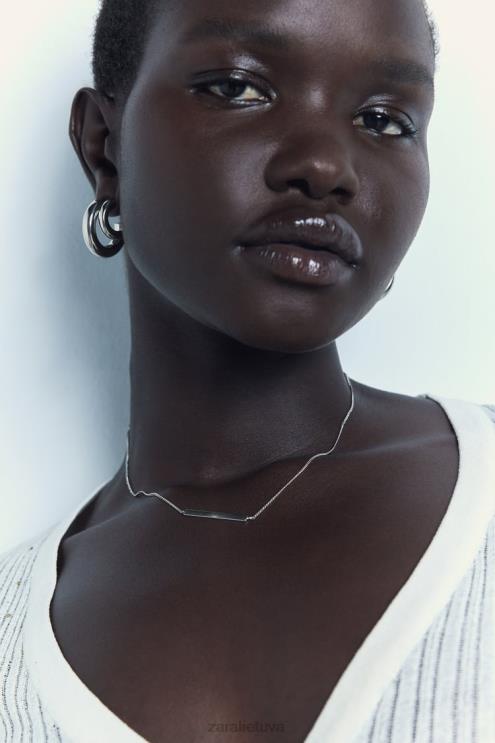 moterys Zara auskarų su žiedais pakuotė sidabras priedai 4N488939