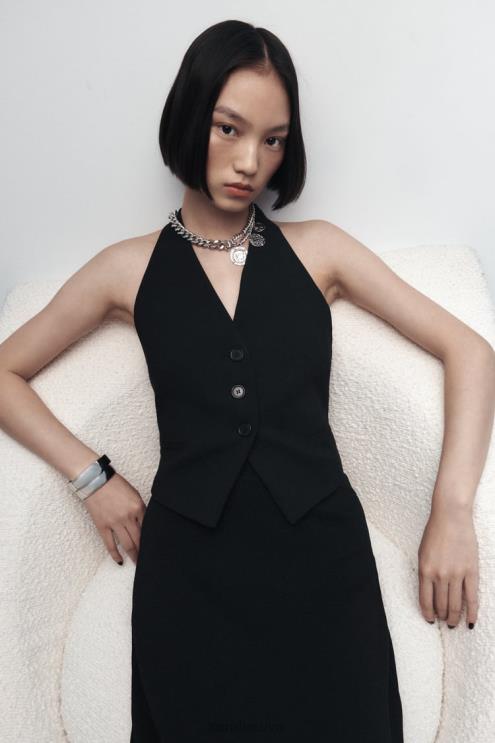 moterys Zara monetų nuorodos karoliai sidabras priedai 4N488764