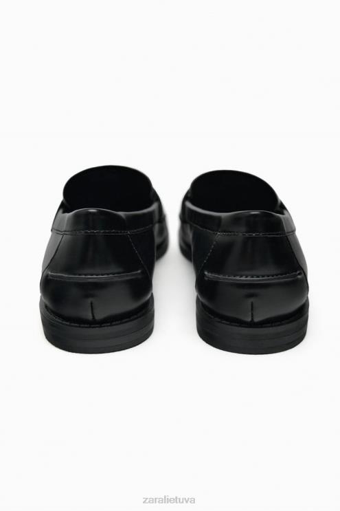 moterys Zara kontrastiniai loaferiai dviejų tonų avalynė 4N488739