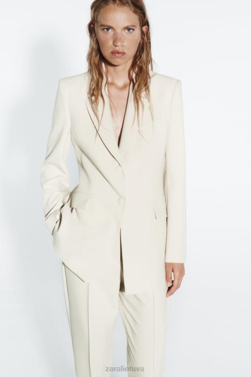 moterys Zara dvipusis švarkas ekru apranga 4N488914