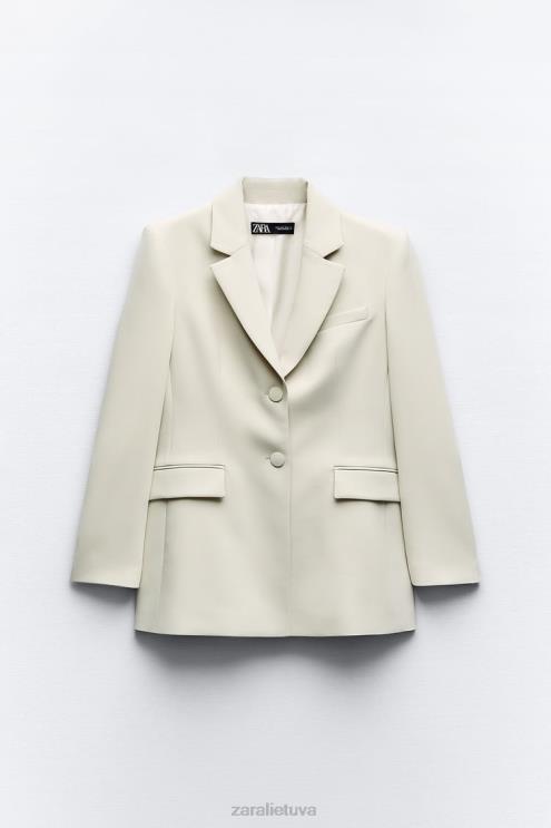 moterys Zara dvipusis švarkas ekru apranga 4N488914