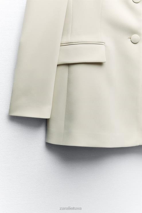 moterys Zara dvipusis švarkas ekru apranga 4N488914