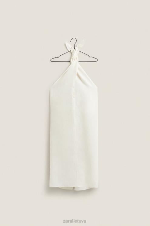moterys Zara daugialypis lininis sarongas ekru apranga 4N4881821