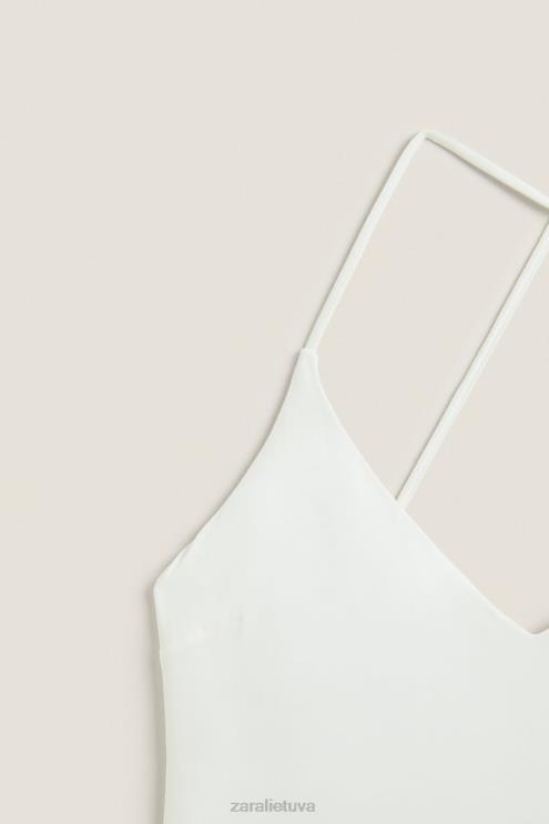 moterys Zara paprastas maudymosi kostiumėlis ekru apranga 4N4881822