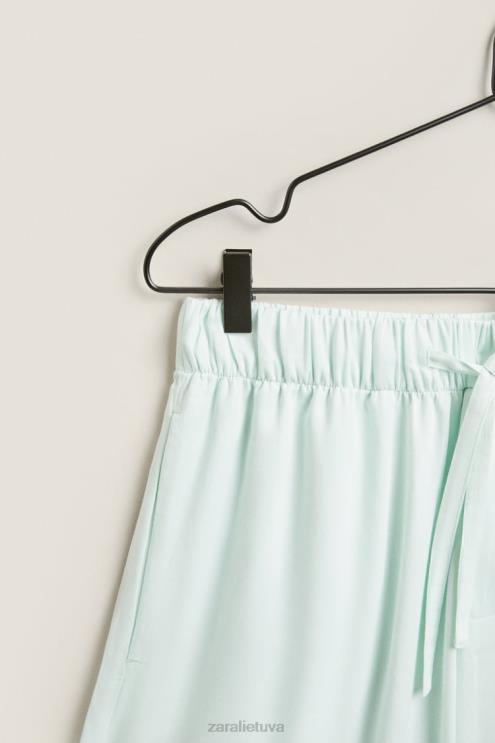 moterys Zara vienspalves kelnes šviesiai žalia apranga 4N4881800