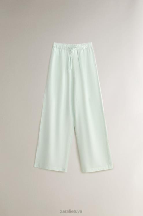 moterys Zara vienspalves kelnes šviesiai žalia apranga 4N4881800
