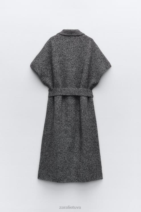 moterys Zara dėmėta 100% vilnos liemenė pilkas marlas apranga 4N488481