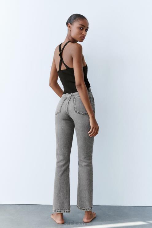 moterys Zara apvyniokite megztą apynasrią viršų juodas apranga 4N488276