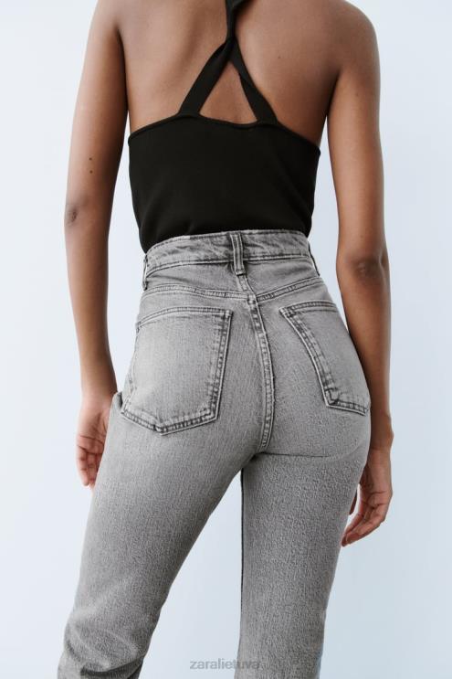 moterys Zara apvyniokite megztą apynasrią viršų juodas apranga 4N488276