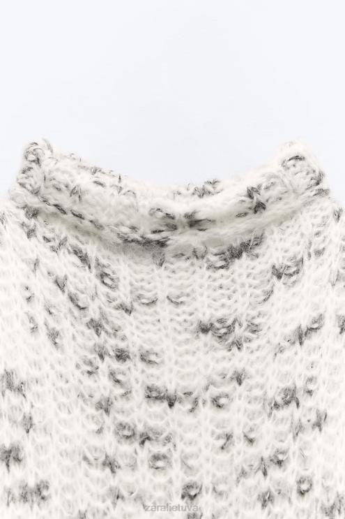 moterys Zara ūdomis mišraus trikotažo viršus tik vienas apranga 4N488261