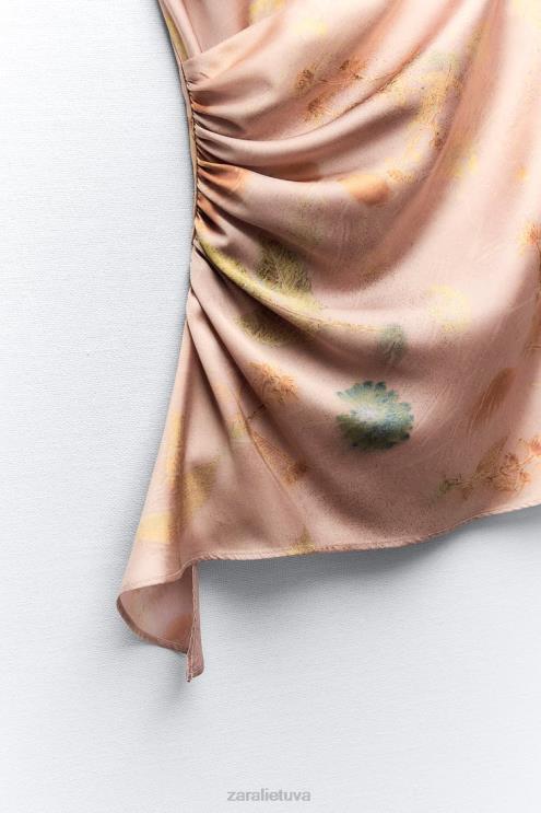 moterys Zara margintas nėriniuotas viršus įvairiaspalvis apranga 4N488255