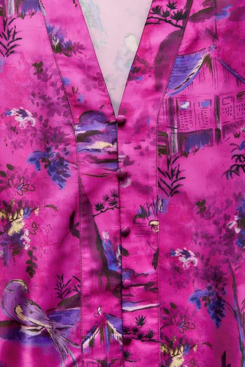 moterys Zara marginti kimono marškinėliai įvairiaspalvis apranga 4N488275