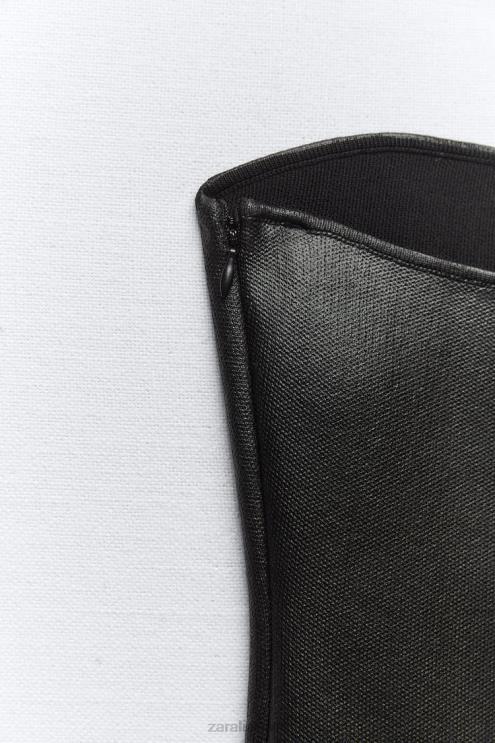 moterys Zara megztas krūtinkaulis juodas apranga 4N488267