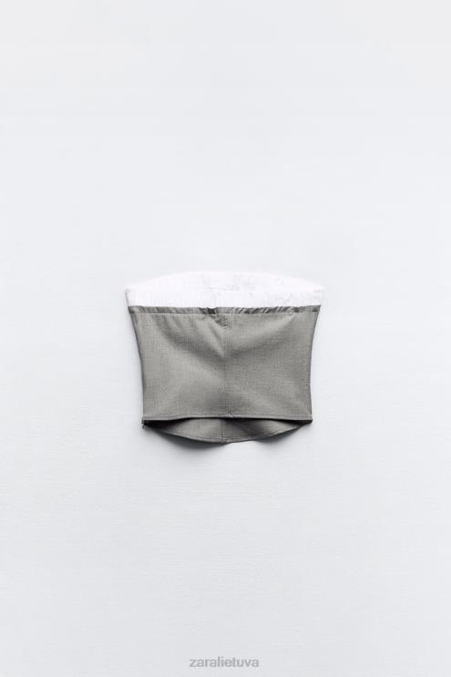 moterys Zara mišrus boksininkas pilka apranga 4N488254