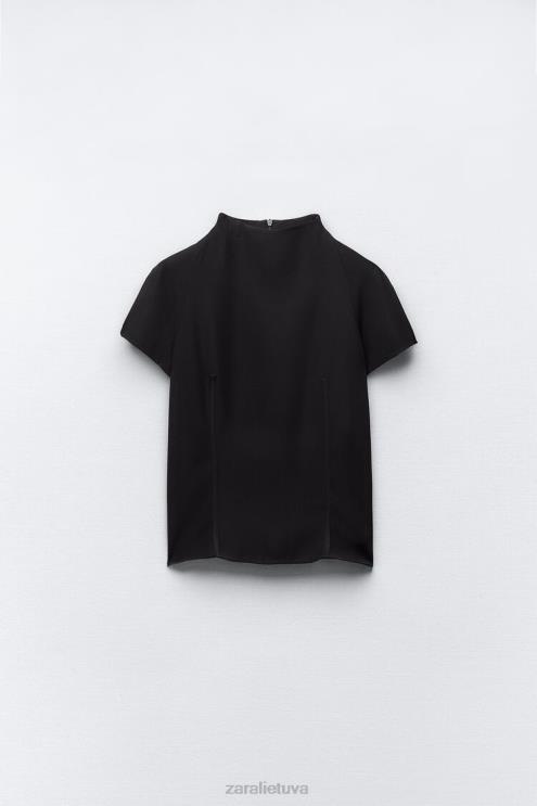 moterys Zara techninis viršus juodas apranga 4N488250