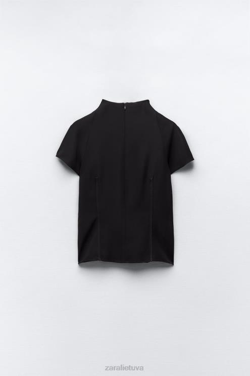 moterys Zara techninis viršus juodas apranga 4N488250