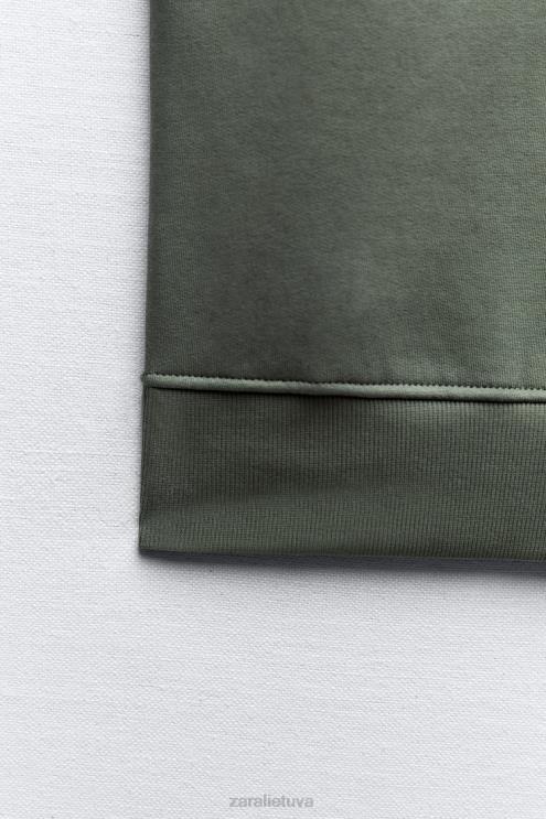 moterys Zara pliušinė liemenė chaki apranga 4N488202