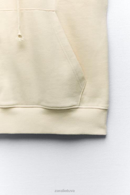 moterys Zara pliušinė negabaritinė liemenė su gobtuvu ekru apranga 4N488195