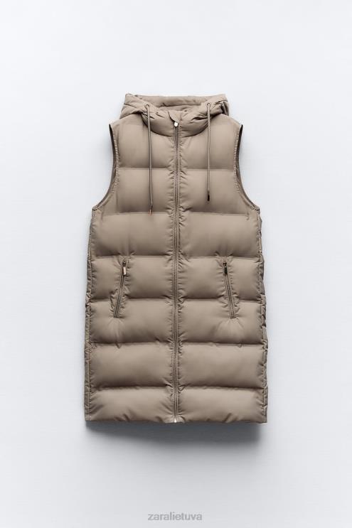 moterys Zara vandeniui atstumianti vėjo apsaugos liemenė audinė apranga 4N488206