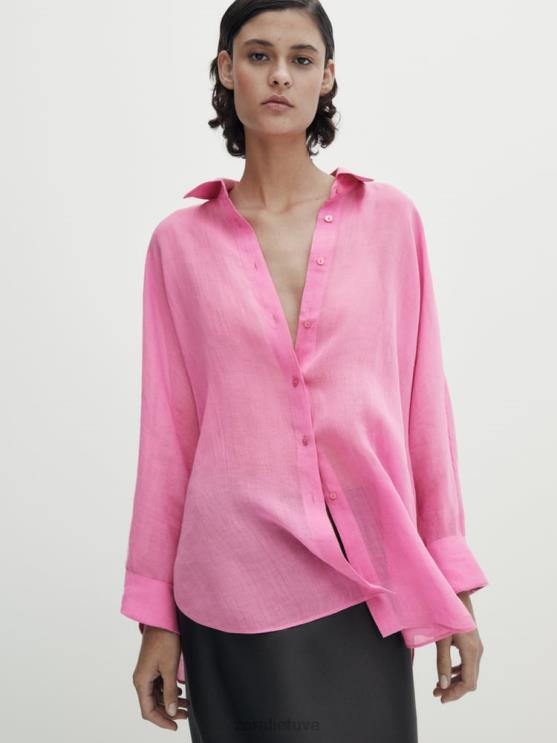 moterys Zara 100% ramės šikšnosparnių marškinėliai su rankovėmis originalus apranga 4N488845