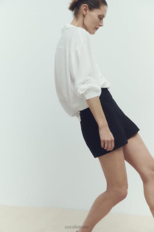 moterys Zara glotnūs per dideli marškiniai baltas apranga 4N488349