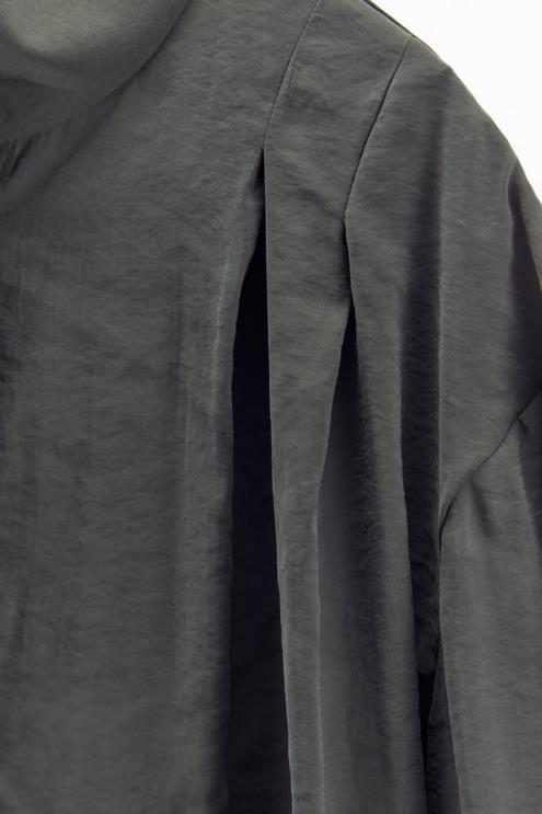 moterys Zara klostuoti viršutiniai marškinėliai pilka apranga 4N488347