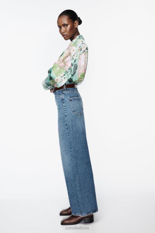 moterys Zara marškinėliai su gėlių raštu įvairiaspalvis apranga 4N488321