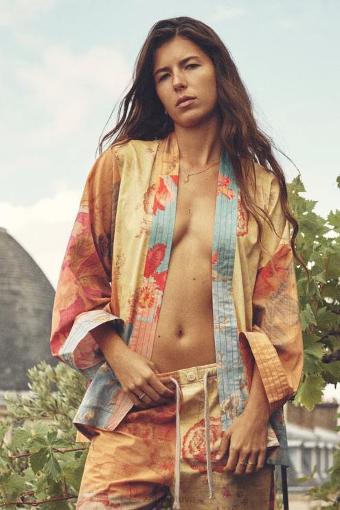 moterys Zara palaidinė su kratiniais įvairiaspalvis apranga 4N488449