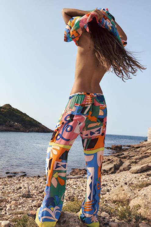 moterys Zara palaidinė su raštais įvairiaspalvis apranga 4N488355