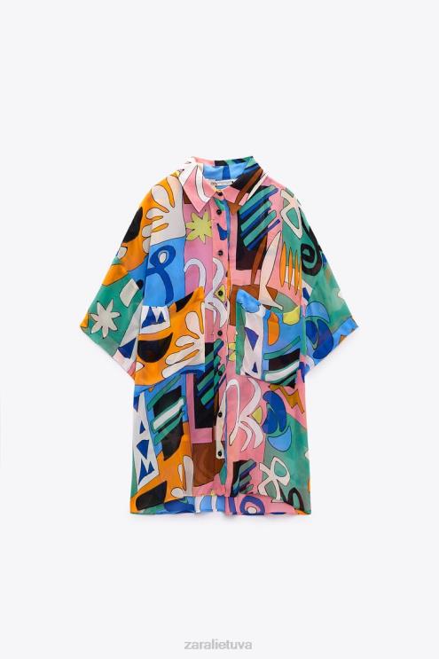 moterys Zara palaidinė su raštais įvairiaspalvis apranga 4N488355
