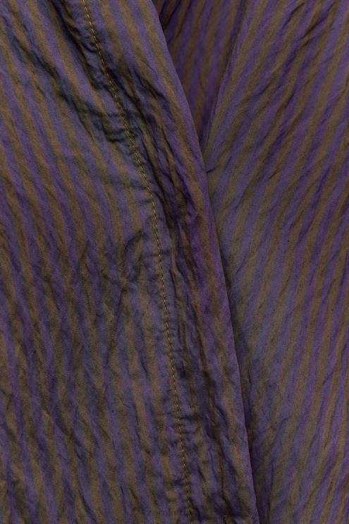 moterys Zara zw kolekcijos multi/poziciniai minimalistiniai dryžuoti marškiniai ruda/mėlyna apranga 4N488299