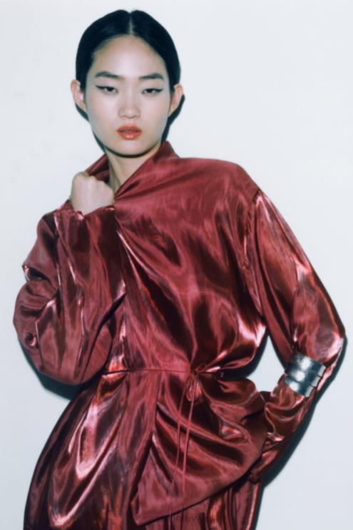 moterys Zara apvyniokite kimono plyta apranga 4N48852