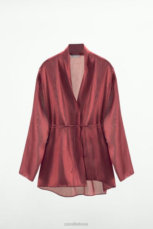 moterys Zara apvyniokite kimono plyta apranga 4N48852