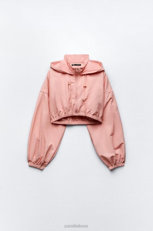 moterys Zara crop lietpaltis kramtomoji guma apranga 4N488101