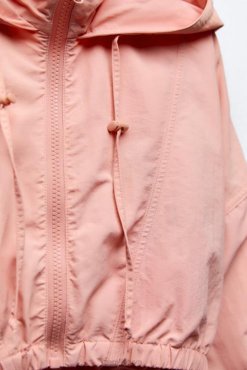 moterys Zara crop lietpaltis kramtomoji guma apranga 4N488101