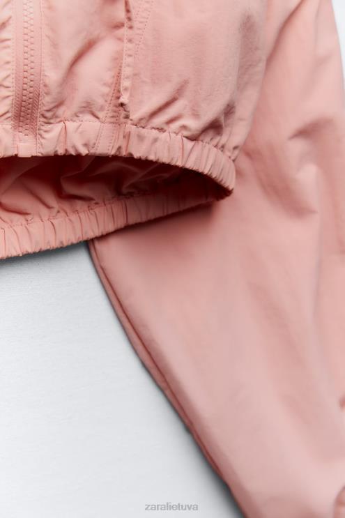 moterys Zara crop lietpaltis kramtomoji guma apranga 4N488101