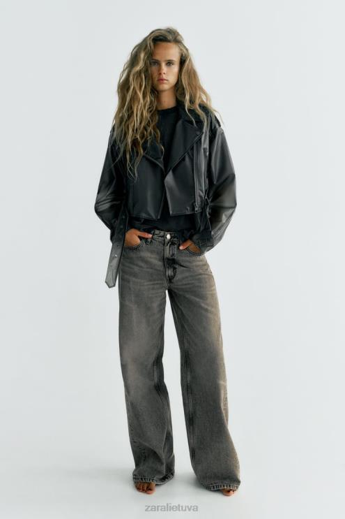 moterys Zara crop permatoma striukė originalus apranga 4N48894