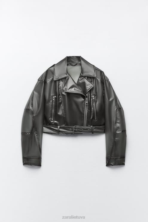 moterys Zara crop permatoma striukė originalus apranga 4N48894