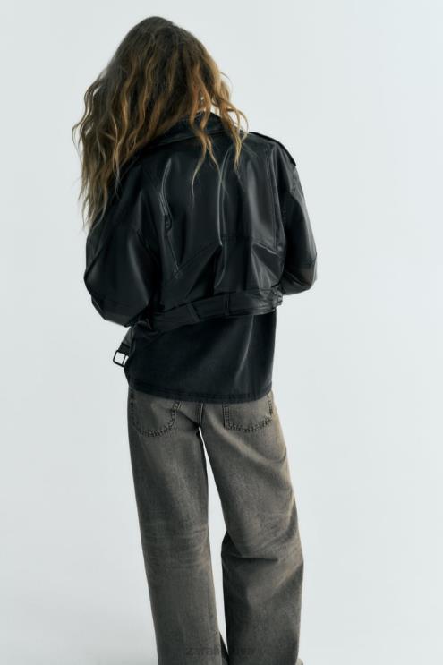 moterys Zara crop permatoma striukė originalus apranga 4N48894