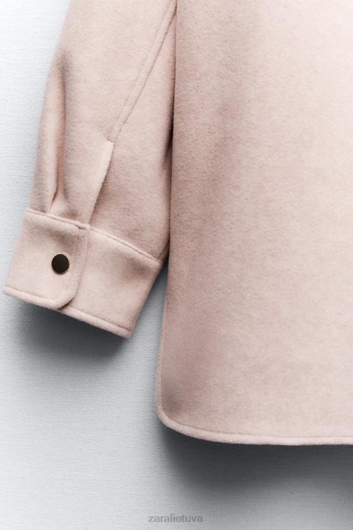 moterys Zara minkšti marškinėliai rožinis apranga 4N48813