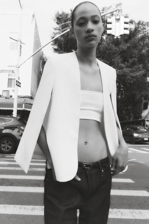 moterys Zara apsiaustas švarkas ekru apranga 4N488165