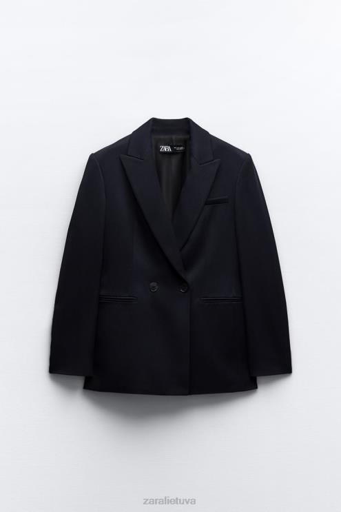 moterys Zara dvipusis švarkas tamsiai mėlyna apranga 4N488140